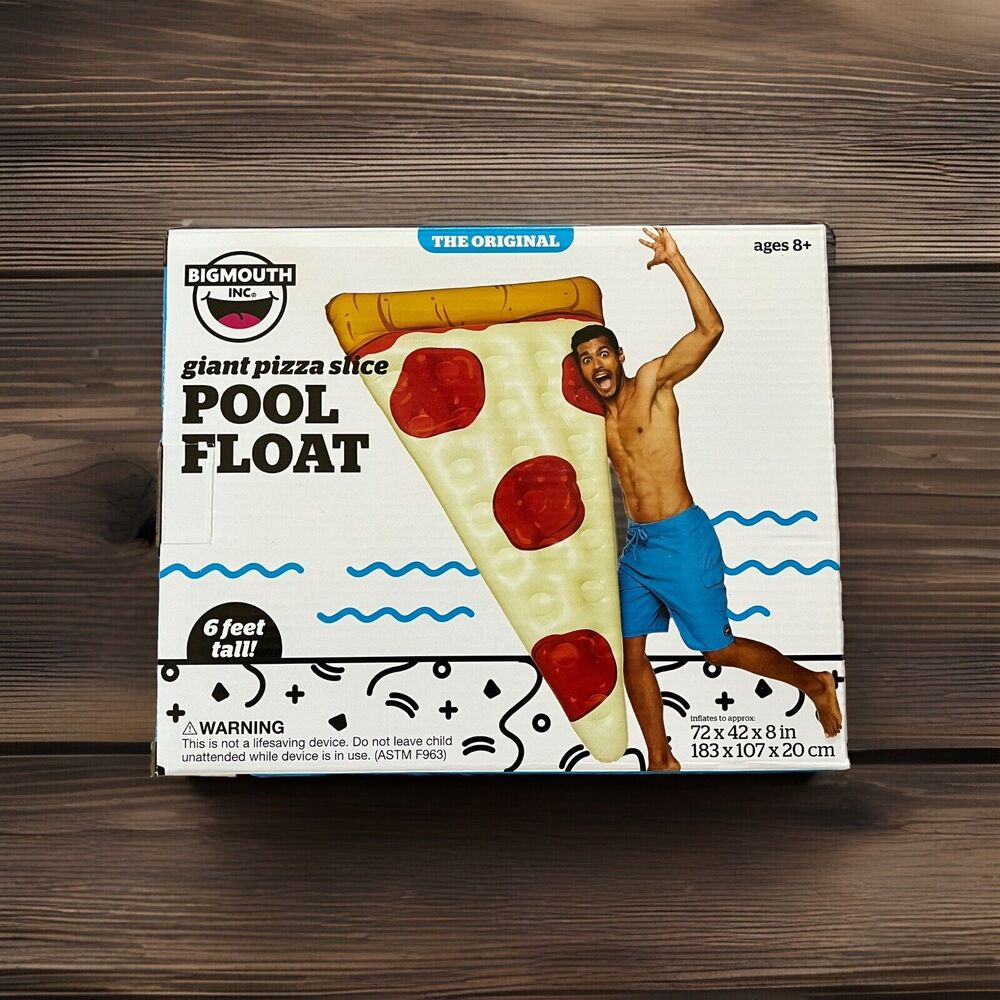 Giant Pizza Slice Pool Float 6 Feet Long New In Box Pool Party Swimming Summer